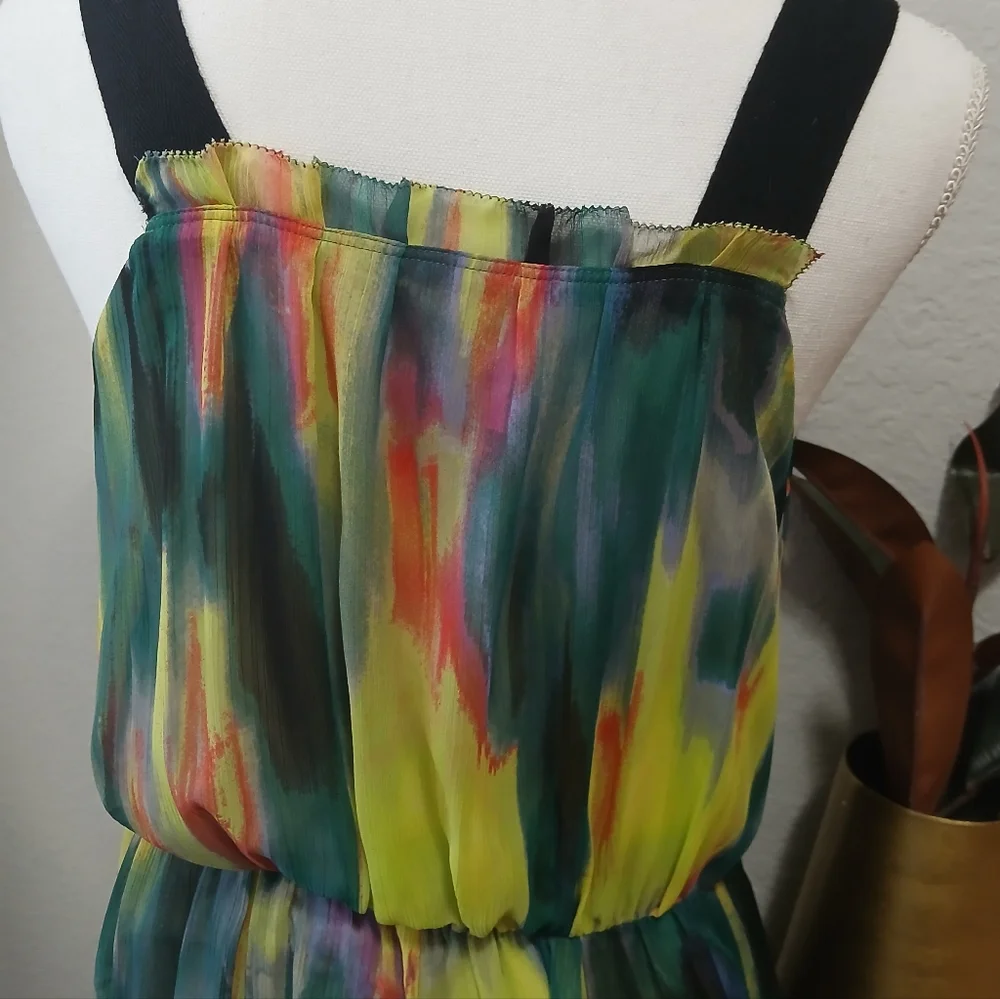 SIMPLY VERA WANG LADIES SUMMER MULTI-COLORED DRESS SIZE Small. - Picture 5 of 9